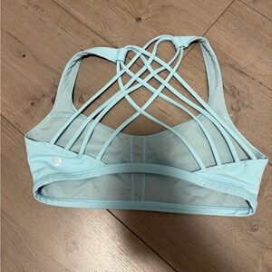 lululemon athletica Light Aqua Strappy Sports Bra